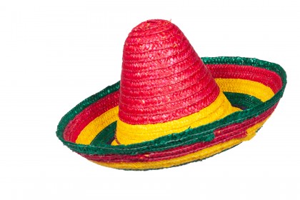 Sombrero gestreept